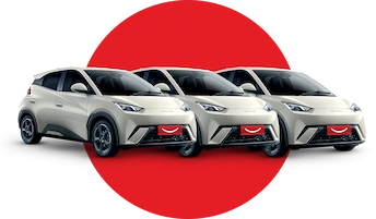 Carro BYD e produto Colgate Total
